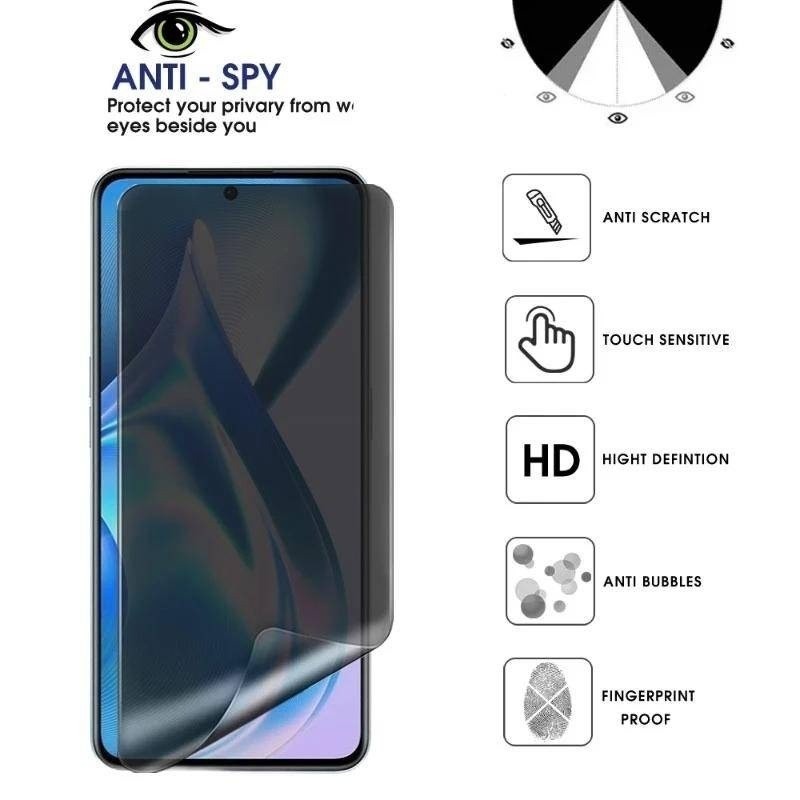 1-2 Chiếc Chống Gián Điệp Riêng Tư Mềm Hydrogel Cho Infinix Note 50 50s 50x 60 Edge Pro Plus 4G Chống Ánh Sáng Xanh Và Mờ Phim Mờ HD Bảo Vệ Màn Hình