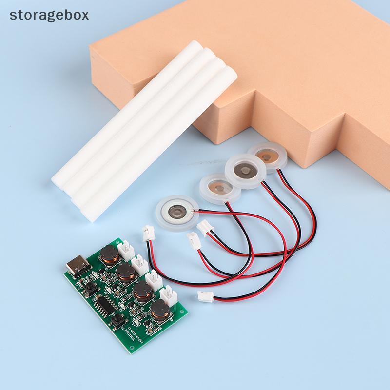 [Hộp lưu trữ] Máy tạo độ ẩm Mini DC5V Type-C Bộ dụng cụ DIY Máy tạo sương mù Bảng mạch trình điều khiển 4 Tấm phim phun sương Mô-đun dao động đẹp
