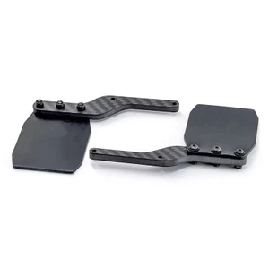 FENDER Tấm chắn bùn cao su Tấm chắn bùn chống bụi với giá đỡ sợi Carbon cho Arrma 1 / 7 Mojave V2 EXB RC Xe nâng cấp các bộ phận phụ kiện