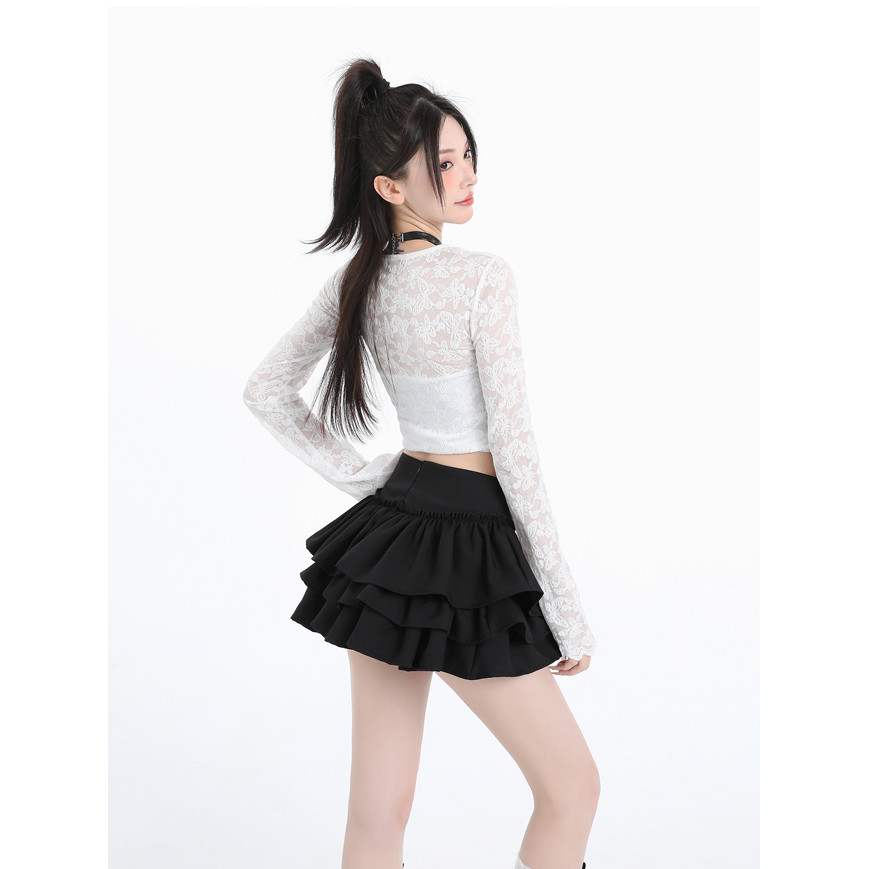 SUXI Váy mini hình chữ A kiểu dáng ballet dành cho nữ 260311