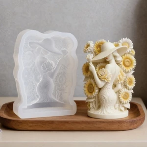 Sẽ Hoa Nữ Hình Tượng Khuôn Silicon Cho Xà Phòng Handmade Trang Trí Đám Cưới