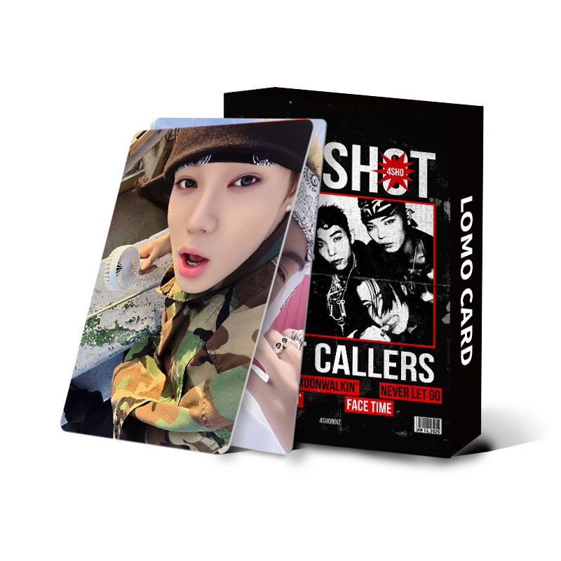 50-92 Cái / hộp LNGSHOT SHOT CALLERS Album Laser Photocards DEBUT