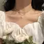 Nhẫn Ngọc Trai Phong Cách K-Pop Thời Trang Mới, Dây Xích Hai Lớp Dễ Thương