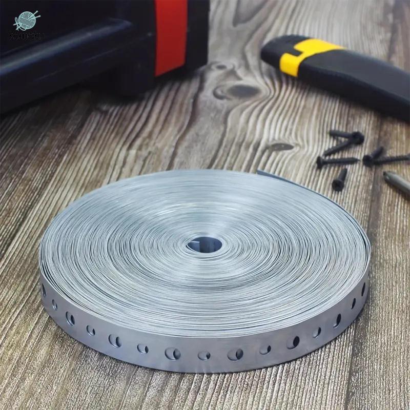 Dây đeo móc treo Cuộn dây kim loại mạ kẽm Dây đục lỗ Lỗ đục lỗ để treo ống an toàn và xây dựng DIY Thích hợp cho các dự án gia đình