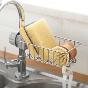 Giá Treo Vòi Đựng Đồ, Giẻ Rửa Chén Bát, Kệ Gắn Vòi INOX Để Đồ Giẻ Rửa Chén, Giúp Khu Bếp Luôn Khô Ráo, Sạch Sẽ