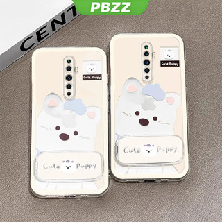 Ốp Lưng Cho OPPO Reno 2F reno2 F reno 2 F reno 2 Vỏ Điện Thoại Vỏ Mềm Silicon Chống Sốc Trong Suốt Thiết Kế Mới Thẩm Mỹ Chó Dễ Thương Có Giá Đỡ Cho Gương TKXGDQZJ01