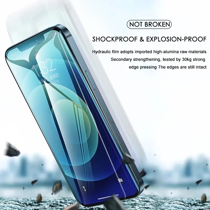 Phim Hydrogel Bảo Vệ 2in1 HD Cho Apple iPhone 17 16 16e 15 14 Air Pro Max Plus Điện Thoại Mặt Trước + Mặt Sau Màn Hình Hydrogel Bảo Vệ Cho iPhone 13 12 Mini Pro Max Phim Mềm Không Bong Bóng