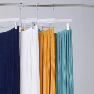 Miyake Xuân Hè Phong Cách Mới Quần Nữ Màu Trơn Xếp Ly Eo Co Giãn Quần Drap Rời Ôm Hơn Nhìn Phù Hợp Với Rộng @ -