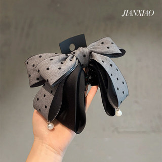 Kẹp tóc satinnơ ngọt ngào phong cách Hàn Quốc từ Dongdaemun, tiện lợi cho kiểu đuôi ngựa