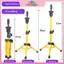 MYPANDA - Tóc giả kim loại trên đầu mannequin có chân đế điều chỉnh, phù hợp để làm tóc và đào tạo.