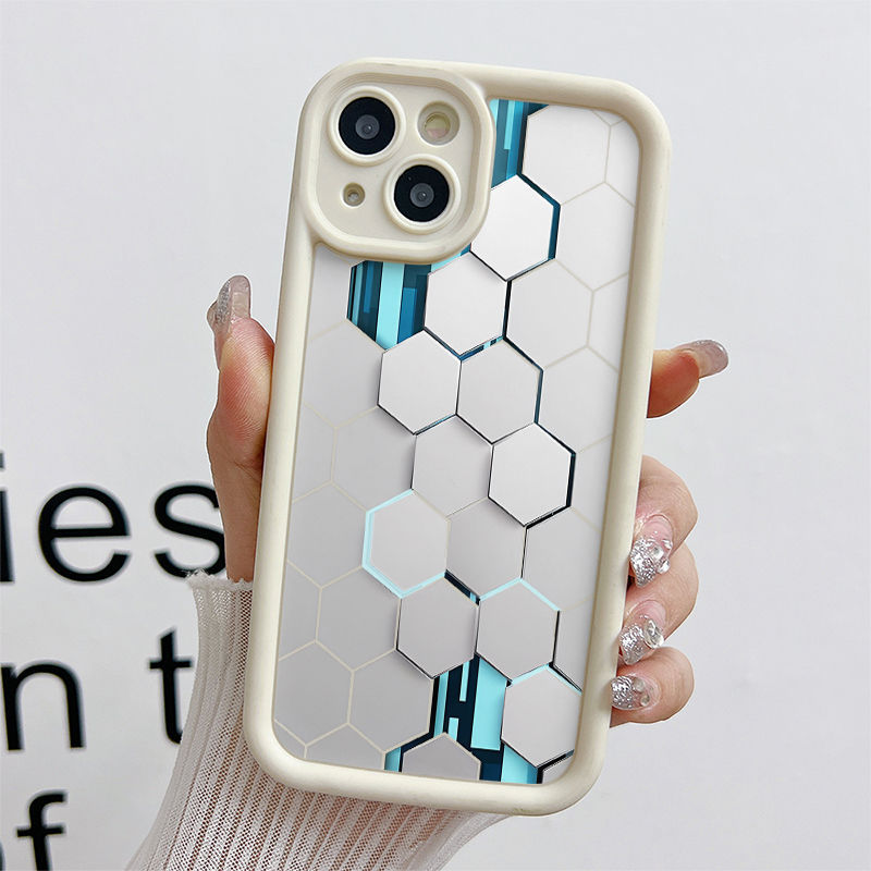 Ốp Lưng Tương Thích Cho iPhone 17 Air 16 15 14 13 12 11 Pro X XR XS Max SE 2020 6 6S 7 8 Plus Chống Rơi Thiết Kế Mắt Thiên Thần Họa Tiết Lưới JGS257