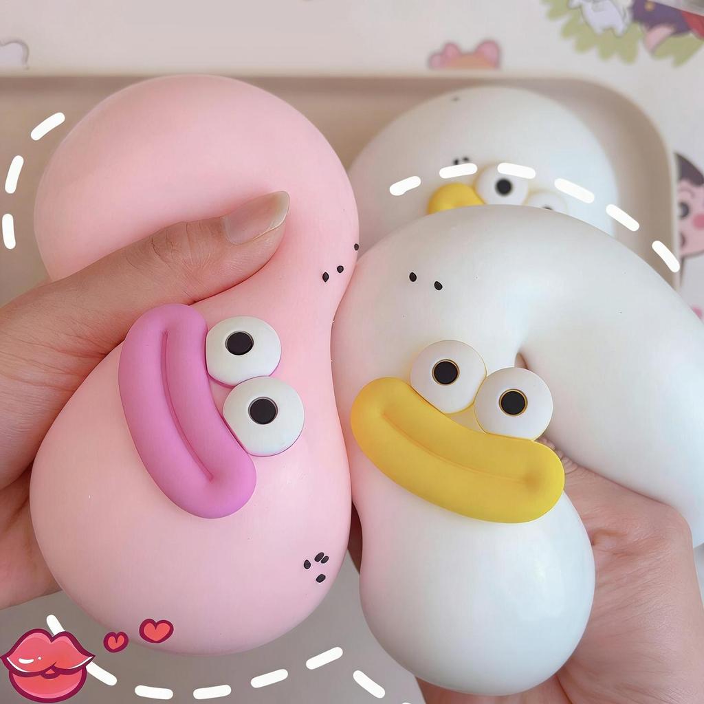 Chú Hề Vui Nhộn Bóp Đồ Chơi Xúc Xích Miệng Lo Âu Giảm Căng Thẳng Bóng Hoạt Hình Mini Miệng Lớn Fidget Cảm Giác Pinch Đồ Chơi