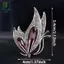 Thổ Cẩm Pha Lê Tím Tính Khí Bướm Ánh Sáng Sang Trọng Corsage Kim Cương Giả Quyến Rũ Huy Hiệu Chân Cho Nữ Quần Áo Phụ Kiện