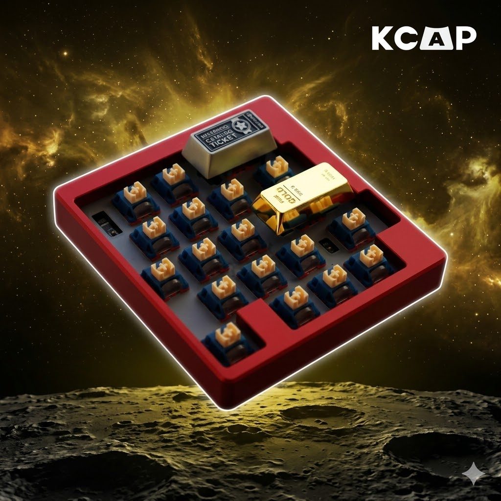 Keycap Kim Loại Thỏi Vàng Zinc Alloy Artisan Độc Lạ Cao Cấp | KCAP - World of keycaps