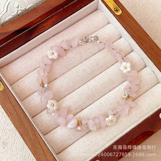 Vòng Tay Pha Lê Tự Nhiên Xuân Hè, Đính Hạt Màu Tươi Sáng