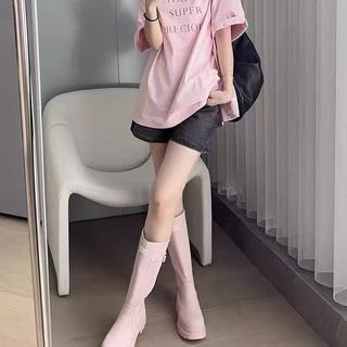 Áo Thun Baggy Unisex 100% Cotton, Cổ Tròn Rời, In Độc Đáo cho Nam và Nữ