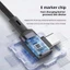 Thiết kế uốn cong đôi Cáp bện Nylon USB / Type C sang Type C Cáp sạc siêu nhanh 100W Dây sạc điện thoại di động cho ios15-17 / Android