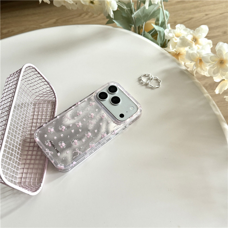 IPhone 17 Pro max Họa tiết nơ hoa TPU materia IMD xử lý Vỏ điện thoại