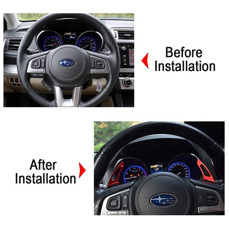 HL Dịch Chuyển Mái Chèo Cho Subaru XV Legacy Forester Outback Impreza WRX STI Levorg Lái Xe Sang Số Mở Rộng DSG Sticker Tạo Kiểu