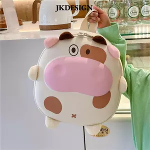 JKDESIGN Ba lô đi học trẻ em, Túi đi học hình thỏ hoạt hình, Túi sách vỏ trứng dung tích lớn cho bò Trường tiểu học