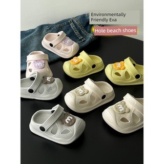 Giày Sandal Bé Gái Lỗ Giày 1-3 Tuổi Cho Bé Trong Nhà Chống Trơn Trượt Dép Trẻ Em Bé Trai Mùa Hè Tập Đi Cát