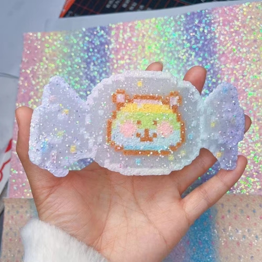 Vải Nướng PICESTADIO, Hạt Chuyển Màu Cầu Vồng Lấp Lánh DIY Vải Ủi, Sáng Tạo DIY Handmade Chịu Nhiệt Có Thể Tái Sử Dụng Cầu Chì Đậu Làm Đậu