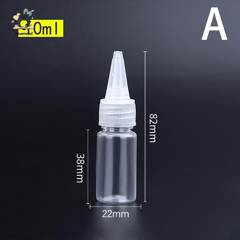 [Bluemood] Chai nhỏ giọt bóp nhựa 10-200ml Nắp vít trong suốt Hộp đựng dầu lỏng Mới