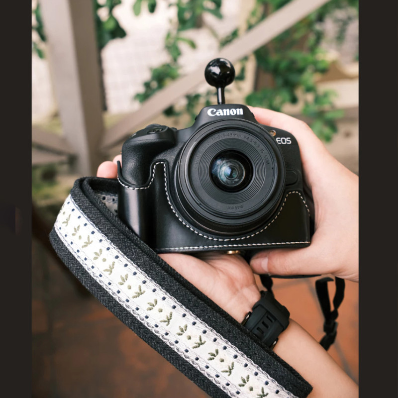 Dây Đeo Máy Ảnh Vintage Thêu Hoa - Camera Strap Canvas Cổ Điển, Phù Hợp Sony, Fuji, Canon, Nikon, Máy Film