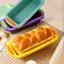 Khuôn bánh mì nướng DAYBRAKE, Chảo bánh mì nướng hình chữ nhật dễ phát hành, Khay đựng bánh silicon chống dính chuyên nghiệp Bánh mì nướng bánh mì