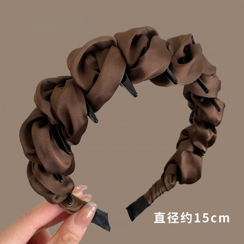 Dây vương miện tóc cao chống trơn trượt, phụ kiện thời trang cho nữ