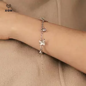 Vòng tay dây chuyền hình chuông có thể điều chỉnh, thiết kế tinh tế dành cho phụ nữ, phù hợp làm quà tặng và sử dụng trong lễ cưới và party.