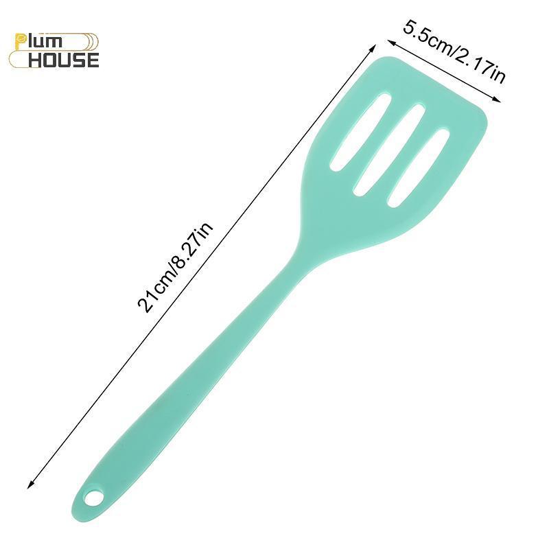 PlumHOUSE Xẻng silicon tích hợp nhỏ, dụng cụ nấu ăn nhà bếp cho bít tết, trứng, cá