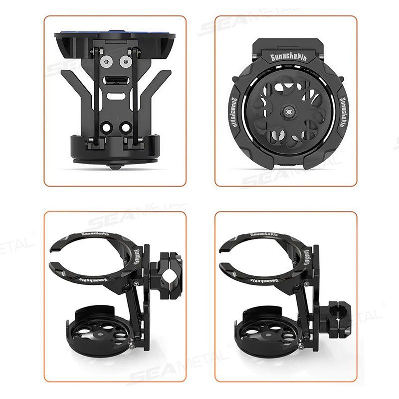 Giá đỡ cốc xe máy gấp gọn nhựa ABS cao cấp tương thích xe máy xe đạp giữ cốc chắc chắn đi học đi làm