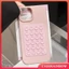 Ốp Màu Trơn Tương Thích Cho IPhone 11 16 13 17 15 12 14 Pro Max 17Pro Air XR XS Max X 7 8 16 14 15 Plus Tấm Hút Silicon Trái Tim Tình Yêu Gương Đứng Kết Cấu Da Vỏ Điện Thoại