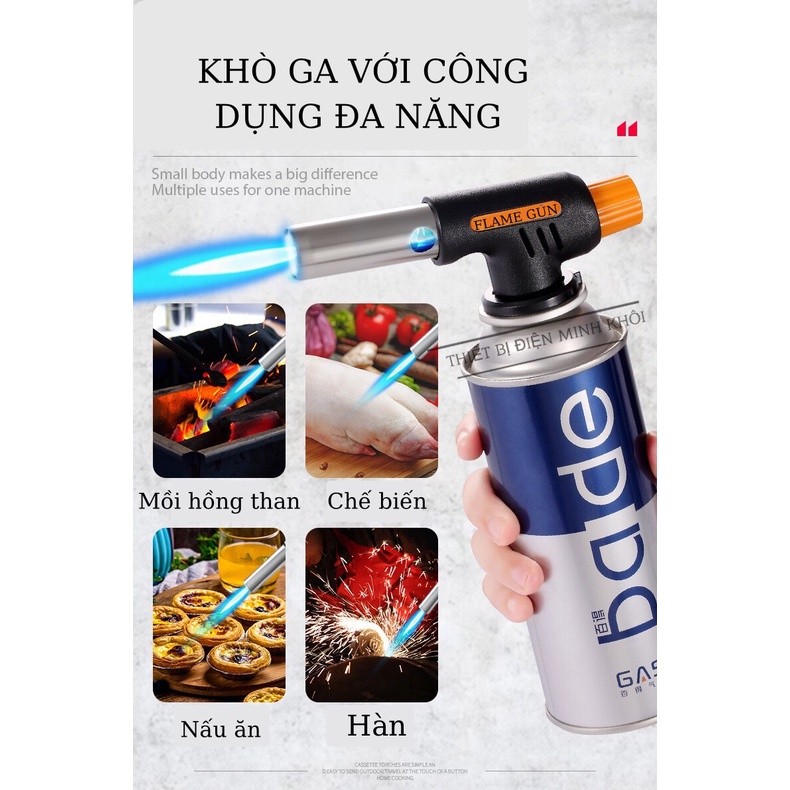 Đèn Khò Ga Cầm Tay Flame gun, đầu khò ga tự động, den kho ga,khò hàn,Khò gas mini,đèn khò gas,đèn khò ga 2 nòng,đầu khò