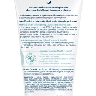 Kem dưỡng ẩm em bé BIOLANE Nourishing and Moisturizing Cream (100ml)