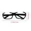 PYCOU Anime Nước Mắt Kính Khung, Không Ống Kính Y2K Thẩm Mỹ Unisex Kính Mắt Khung Đen Thời Trang Kawaii Retro Kính Mắt Trang Phục Halloween