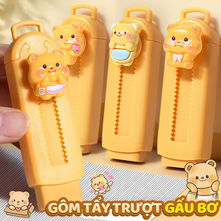 Cục tẩy sáng tạo có thể thu vào – Gôm tẩy bút chì cao cấp với mẫu hoạt hình cute, tẩy sạch hiệu quả, ít vụn