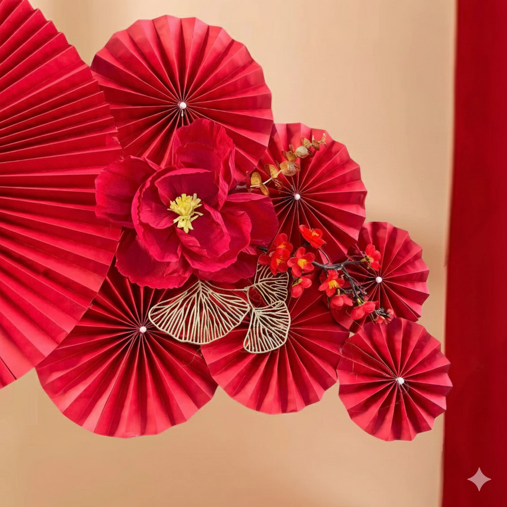 Set Phụ Kiện Trang Trí Nhà Tết Nguyên Đán, Phụ Kiện Decor Trang Trí Nhà Cửa Tết, Treo Tường May Mắn