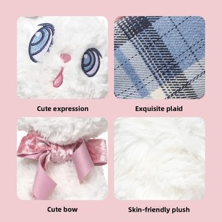 Nghe Thỏ Sang Trọng Đồ Chơi Búp Bê Dễ Thương Gối Ngủ Bé Gái Búp Bê Nhỏ Ragdoll Quà Tặng Sinh Nhật