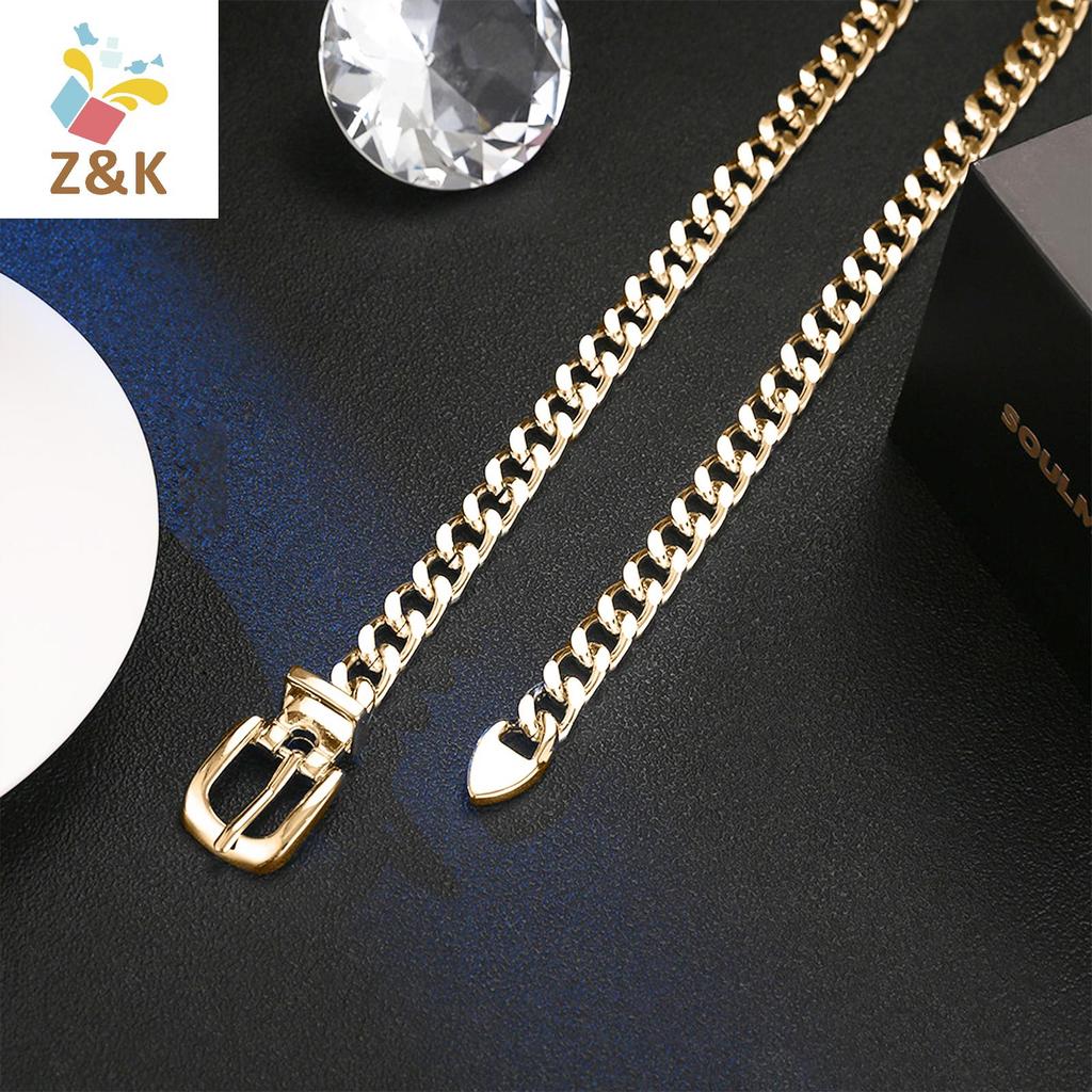 ZK - Thắt lưng xích kim loại có thể điều chỉnh dành cho nữ