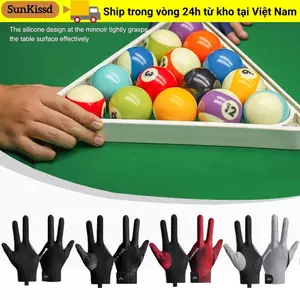 Găng tay bi-a SUNKISSD ba ngón, thoáng khí và chống trượt, phù hợp cho cả tay trái và phải.