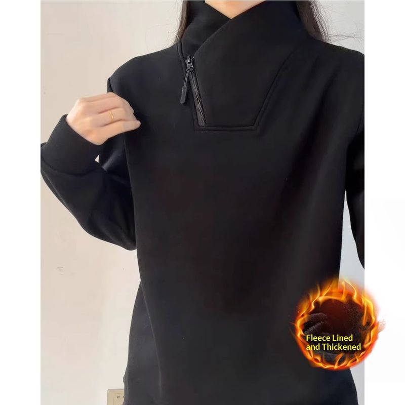 Áo hoodie phong cách Mỹ có lớp lót lông cừu, dáng dài tay ấm áp dành cho nam