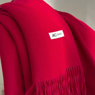 Khăn Lụa Gai Đơn Giản Giả Cashmere Ấm Áp, Phù Hợp Lễ Hội Mùa Xuân Và Thu Đông - Phong Cách Hàn Quốc