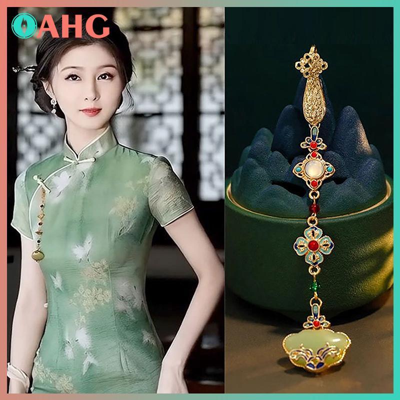 Hanfu Vintage Nữ - Thiết kế Retro Tinh Tế với Sườn Xám Phụ Kiện