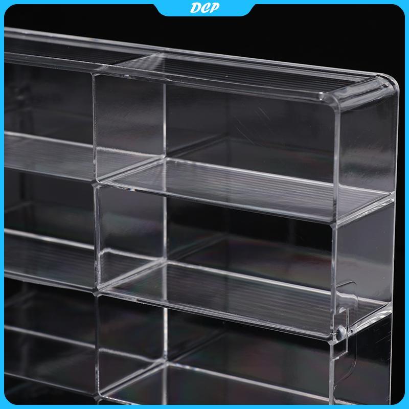 [DCP] 1:64 Acrylic trong suốt xe hiển thị hộp-dính treo tường mô hình đồ chơi lưu trữ [VN]