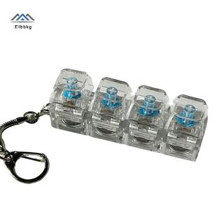 ELBBKG 4 / 9 Phím Bàn Phím Cơ Trục Máy Kiểm Tra Bàn Phím LED Chìa Khóa Giảm Căng Thẳng DIY Nút Keycap Móc Khóa Đồ Chơi Quà Tặng Mới