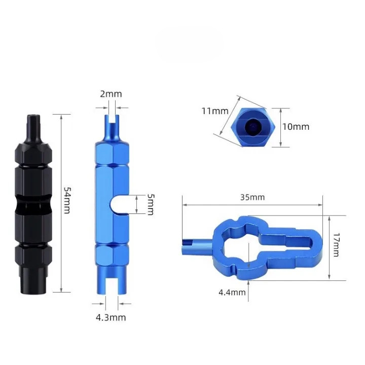 Thiết bị tháo lõi van xe đạp/xe máy, đa dụng - Dụng cụ tháo mở ， Xe đạp ，4 trong 1 / Đa năng