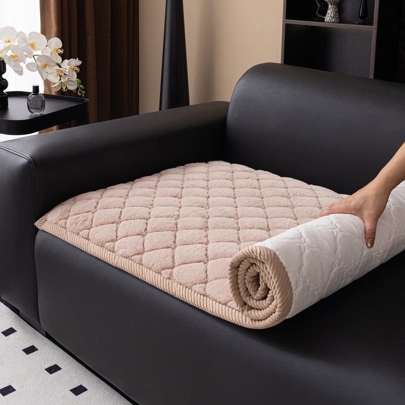 Dày Sang Trọng Sofa Đệm Mùa Đông Ấm Áp Đệm 2025 Phong Cách Mới Sofa Bao Vải