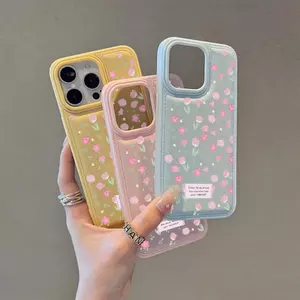 Hoa hồng hồng phù hợp với vỏ điện thoại iPhone 17 Pro Max, 16 Pro, 15/14/13/12 có chỗ phồng.